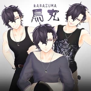 VRアバター想定3Dアバター「烏丸(Karasuma)」(VRChat想定&VRM)