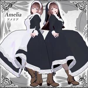 Amelia(アメリア) ExF Ver.1.0.1【VRC想定オリジナル3Dモデル】 - SakuSaku-Solid