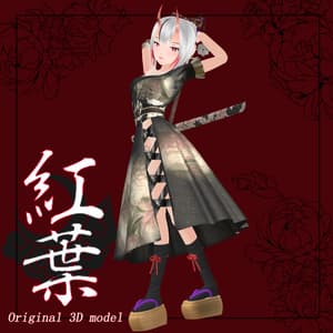 【オリジナル3Dモデル】紅葉(Kureha) - 百鬼商店 (Nakiri shop)