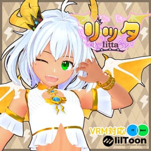 オリジナル3Dアバター 雷龍少女「リッタ」 - カロン工房