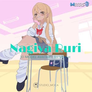 【VRChat 】オリジナル3Dアバター 凪夜 瑠璃 / Nagiya Ruri - STUDIO MOCA