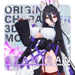 オリジナル3Dモデル 「アザミさん AZAMISAN」ver 1.06 - NEKOKAREYA