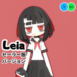 オリジナル３Dモデル　Quest対応 Leia【レイア】セーラー服Ver - 崩壊世界放浪記